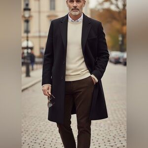 Lauren Ralph Lauren Vintage Wool Pea Coat Overcoat Top Coat Men’s 52R‎